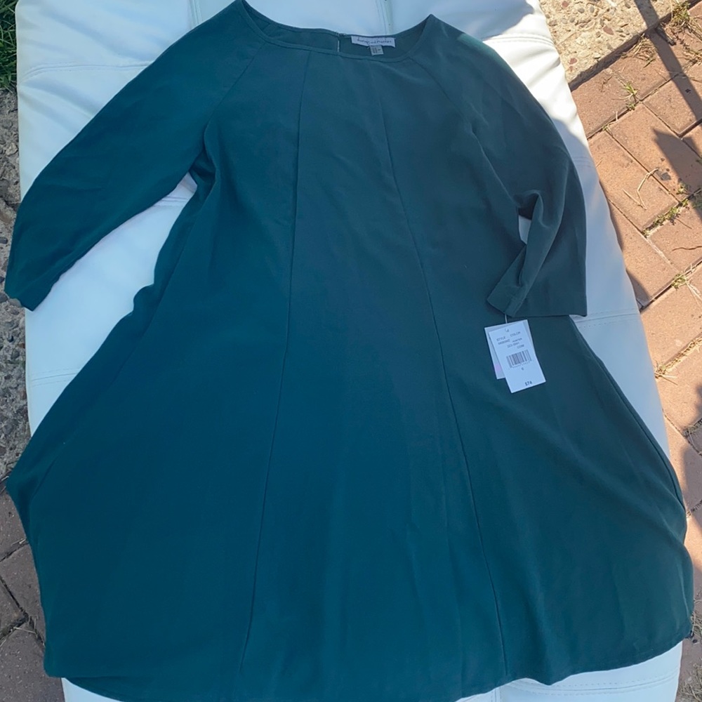 Danny and Nicole - Hunter Green Dress - size 6